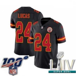 Exceptional 2020 Super Bowl LIV Nike Kansas City Chiefs #24 Jordan Lucas Limited Black Rush Vapor Terrific Untouchable NFL Jersey Flash sale! Snag this great jersey at a discounted price.