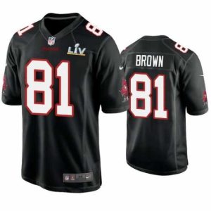 Exceptional Antonio Brown Buccaneers Black Super Bowl Lv Game Fashion Jersey Magnificent Authentic look! Wear this genuine jersey.