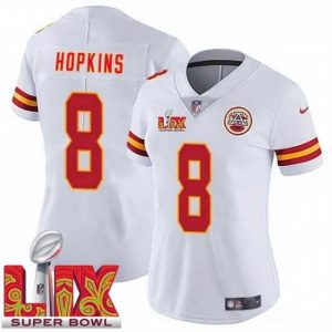 Exceptional Kansas City Chiefs DeAndre Hopkins #8 White 2024 2025 Super Superb Bowl LIX F.U.S.E Stitched Jersey Be a part of the action! Get this game - ready jersey.