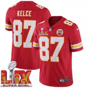Exceptional Kansas Sophisticated City Chiefs Travis Kelce #87 Red 2024 2025 Super Bowl LIX F.U.S.E Stitched Jersey Enhance your game - day look! Get this fashionable jersey.