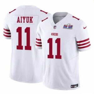 Exceptional San Francisco 49ers 11 Brandon Aiyuk White 2023 F.U.S.E Vapor Limited Stitched Football Marvelous 2024 Super Bowl LVIII Jersey Be a part of the action! Get this game - ready jersey.