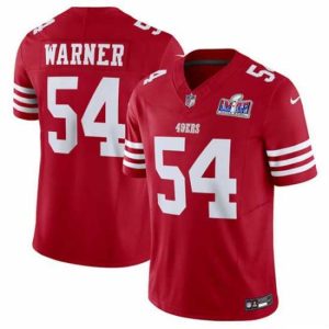 Exceptional San Francisco 49ers 54 Fred Warner Red 2023 F.U.S.E Vapor Untouchable Limited Stitched Football 2024 Super Alluring Bowl LVIII Jersey Sports enthusiasts