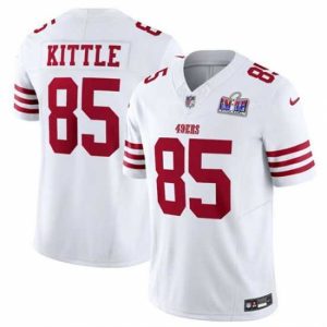 Exceptional San Francisco 49ers Top - notch 85 George Kittle White 2023 F.U.S.E Vapor Untouchable Limited Stitched Football 2024 Super Bowl LVIII Jersey Gift idea! Surprise a sports fan with this amazing jersey.