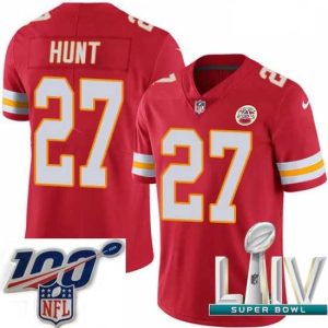 Exquisite 2020 Super Bowl LIV Nike Kansas City Chiefs #27 Kareem Hunt Red Team Color Elegant Vapor Untouchable Limited Player NFL Jersey Retailers