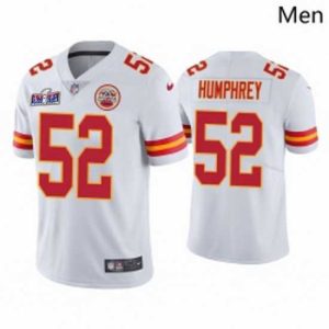 Exquisite Kansas City Chiefs Fabulous 52 Creed Humphrey White Vapor Untouchable Limited Stitched Football 2024 Super Bowl LVIII Jersey Flash sale! Snag this great jersey at a discounted price.