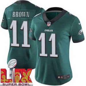 Exquisite Philadelphia Eagles Stylish A.J. Brown #11 Green 2024 2025 Super Bowl LIX F.U.S.E Stitched NFL Jersey Designed for performance! Get this functional jersey.