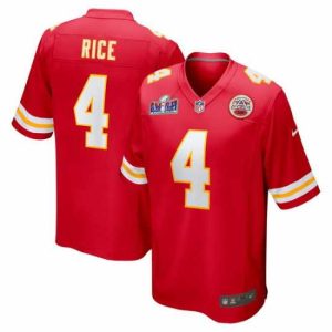 First rate Kansas City Chiefs 4 Rashee Superior Rice Red 2023 F.U.S.E Vapor Untouchable Limited Stitched 2024 Super Bowl LVIII Jersey High - demand item! Order this sought - after jersey immediately.