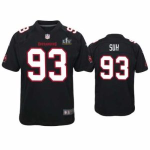 First rate Ndamukong Suh Buccaneers Black Stunning Super Bowl Lv Game Fashion Jersey Flash sale! Snag this great jersey at a discounted price.