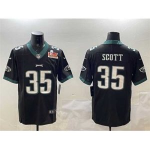 First rate Philadelphia Eagles 35 Boston Scott Black 2025 Super Bowl LIX Patch Vapor Gorgeous Untouchable Limited Stitched Football Jersey Hurry! Exclusive offer. Get your hands on this outstanding jersey right away.