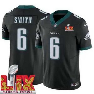 First rate Philadelphia Eagles DeVonta Smith #6 Enchanting Black 2024 2025 Super Bowl LIX F.U.S.E Stitched NFL Jersey New arrival! Check out this fresh and exciting jersey.