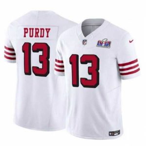 First rate San Francisco Outstanding 49ers 13 Brock Purdy 2023 F.U.S.E New White Vapor Untouchable Limited Stitched Football 2024 Super Bowl LVIII Jersey Limited stock! Be quick and grab this must - have jersey to support your team.