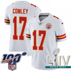 Gorgeous 2020 Super Bowl LIV Nike Kansas City Chiefs #17 Chris Conley White Vapor Untouchable Limited Player NFL Jersey Superb Trending now! Grab this hot jersey while you can.
