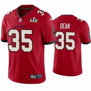Gorgeous Prime Jamel Dean Buccaneers Red Super Bowl Lv Vapor Limited Jersey Experience luxury! Order this high - end jersey.