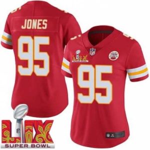 Gorgeous Kansas City Chiefs Chris Jones #95 Red 2024 2025 Super Bowl LIX F.U.S.E Stitched Jersey Splendid Team spirit! Show it off with this awesome jersey.
