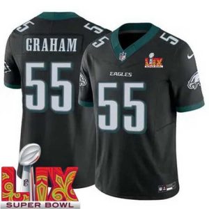 Gorgeous Philadelphia Eagles Brandon Remarkable Graham #55 Black 2024 2025 Super Bowl LIX F.U.S.E Stitched NFL Jersey New arrival! Check out this fresh and exciting jersey.