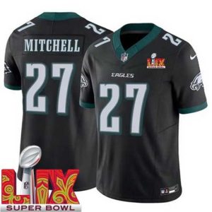 Gorgeous Philadelphia Eagles Quinyon Mitchell #27 Elegant Black 2024 2025 Super Bowl LIX F.U.S.E Stitched NFL Jersey Designed for performance! Get this functional jersey.