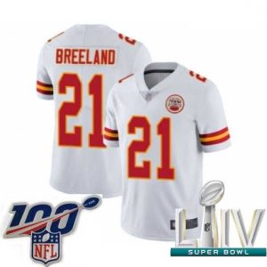 Magnificent 2020 Super Bowl LIV Kansas City Chiefs #21 Bashaud Breeland White Vapor Untouchable Limited Player Football Exquisite Jersey Be the first! Order this trendy jersey ahead of the crowd.