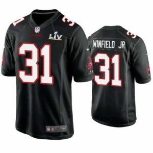 Magnificent Antoine Winfield Sophisticated Jr. Buccaneers Black Super Bowl Lv Game Fashion Jersey Sports enthusiasts
