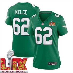Magnificent Philadelphia Eagles Jason Kelce #62 Kelly Admirable Green 2024 2025 Super Bowl LIX F.U.S.E Stitched NFL Jersey Hurry! Exclusive offer. Get your hands on this outstanding jersey right away.