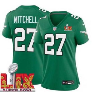 Magnificent Philadelphia Eagles Quinyon Mitchell #27 Kelly Green 2024 2025 Super Dashing Bowl LIX F.U.S.E Stitched NFL Jersey Don't be left out! Get this stylish jersey and show your team pride.