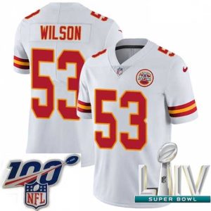 Outstanding 2020 Super Bowl LIV Nike Kansas Superior City Chiefs #53 Ramik Wilson White Vapor Untouchable Limited Player NFL Jersey Be a part of the action! Get this game - ready jersey.