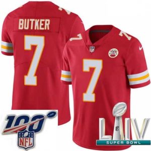 Outstanding 2020 Super Bowl LIV Nike Kansas City Chiefs #7 Harrison Delightful Butker Red Team Color Vapor Untouchable Limited Player NFL Jersey Retailers