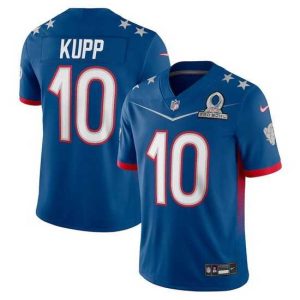 Outstanding 2022 NFL Pro Premium Bowl Los Angeles Rams 10 Cooper Kupp NFC Blue Jersey Be a part of the action! Get this game - ready jersey.
