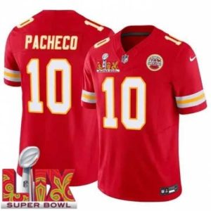 Outstanding Kansas City Chiefs Isiah Pacheco #10 Red 2024 2025 Super Bowl Superb LIX F.U.S.E Stitched Jersey Flash sale! Snag this great jersey at a discounted price.
