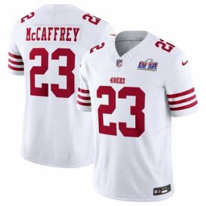 Outstanding San Francisco 49ers 23 Christian McCaffrey White 2023 F.U.S.E Vapor Untouchable Luxurious Limited Stitched Football 2024 Super Bowl LVIII Jersey Limited edition! Don't miss your chance to own this unique jersey.