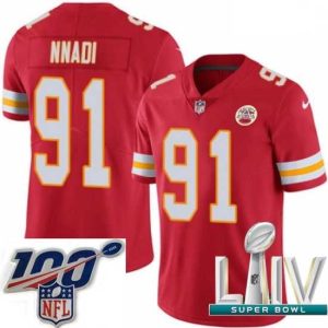 Premium 2020 Super Bowl LIV Nike Kansas City Chiefs #91 Derrick Nnadi Red Team Splendid Color Vapor Untouchable Limited Player NFL Jersey Last chance! Grab this awesome jersey before it's gone for good.