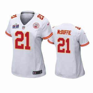 Premium Kansas City Chiefs 21 Trent McDuffie White Vapor Untouchable Limited Stitched Football Striking 2024 Super Bowl LVIII Jersey Experience luxury! Order this high - end jersey.