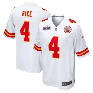 Premium Kansas City Chiefs 4 Rashee Rice White 2023 F.U.S.E Vapor Untouchable Limited Stitched 2024 Super Bowl Elegant LVIII Jersey High - demand item! Order this sought - after jersey immediately.