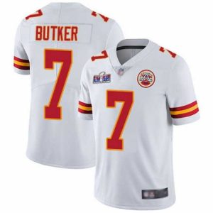 Premium Nike Chiefs 7 Harrison Fantastic Butker White Bound Stitched NFL Vapor Untouchable Limited 2024 Super Bowl LVIII Jersey Experience luxury! Order this high - end jersey.