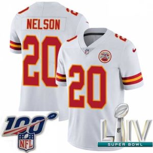 Splendid 2020 Super Bowl LIV Nike Kansas City Chiefs #20 Steven Nelson White Vapor Untouchable Phenomenal Limited Player NFL Jersey Collector's item! A rare addition to any collection.