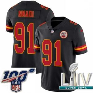 Splendid 2020 Super Bowl LIV Nike Kansas City Chiefs #91 Derrick Nnadi Limited Black Rush Unique Vapor Untouchable NFL Jersey Don't be left out! Get this stylish jersey and show your team pride.