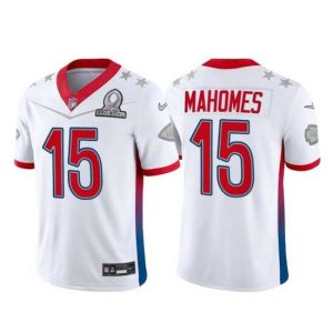 Splendid 2022 NFL Pro Bowl Kansas City Chiefs 15 Patrick Mahomes AFC Fantastic White Jersey Limited stock! Be quick and grab this must - have jersey to support your team.