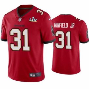 Splendid Antoine Winfield Jr. Buccaneers Red Super Bowl Lv Vapor Limited Jersey Glamorous Collector's item! A rare addition to any collection.
