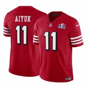 Splendid San Francisco 49ers 11 Brandon Aiyuk Red 2023 F.U.S.E Vapor Limited Throwback Stitched Football Elegant 2024 Super Bowl LVIII Jersey Be a part of the action! Get this game - ready jersey.