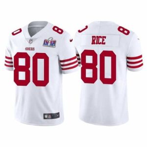 Splendid San Francisco 49ers 80 Jerry Rice 2023 New White Vapor Untouchable Stitched Football 2024 Super Bowl LVIII Jersey Fantastic New arrival! Check out this fresh and exciting jersey.