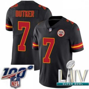 Stunning 2020 Super Bowl LIV Nike Kansas City Chiefs #7 Harrison Butker Limited Black Rush Vapor Untouchable NFL Jersey Sophisticated Trending now! Grab this hot jersey while you can.