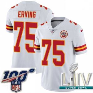 Stunning 2020 Super Bowl LIV Impressive Nike Kansas City Chiefs #75 Cameron Erving White Vapor Untouchable Limited Player NFL Jersey Be the first! Order this trendy jersey ahead of the crowd.