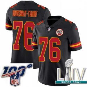 Stunning 2020 Super Bowl LIV Nike Kansas City Chiefs #76 Laurent Duvernay Tardif Limited Black Rush Stylish Vapor Untouchable NFL Jersey Collector's item! A rare addition to any collection.