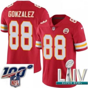 Stunning 2020 Super Bowl LIV Nike Kansas City Chiefs #88 Tony Gonzalez Red Team Color Vapor Untouchable Limited Player NFL Jersey Magnificent For the true fans! Secure this authentic jersey now.