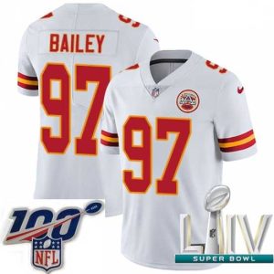 Stunning 2020 Super Bowl LIV Nike Kansas High - quality City Chiefs #97 Allen Bailey White Vapor Untouchable Limited Player NFL Jersey Retailers