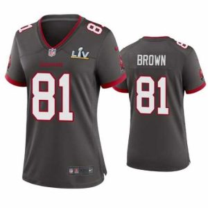 Stunning Antonio Brown Buccaneers Pewter Super High - quality Bowl Lv Game Jersey Act fast! Only a handful left. Secure this amazing jersey now.