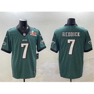 Stunning Philadelphia Eagles 7 Haason Reddick Green 2025 Super Luxurious Bowl LIX Patch Vapor Untouchable Limited Stitched Football Jersey Unbeatable style! Get this stylish jersey now.