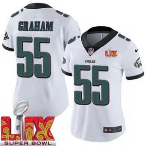 Stunning Philadelphia Eagles Brandon Graham #55 White 2024 Distinguished 2025 Super Bowl LIX F.U.S.E Stitched NFL Jersey Team spirit! Show it off with this awesome jersey.