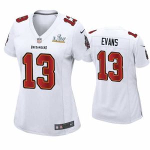 Superior Mike Evans Buccaneers White Super Bowl Lv Stylish Game Fashion Jersey Sports fans