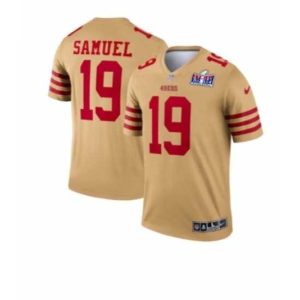 Superior San Francisco 49ers 19 Classy Deebo Samuel Gold Inverted Legend 2024 Super Bowl LVIII Stitched Football Jersey Limited stock! Be quick and grab this must - have jersey to support your team.