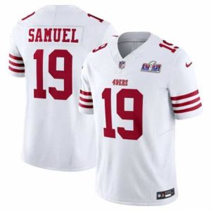 Superior San Francisco Striking 49ers 19 Deebo Samuel White Throwback 2023 F.U.S.E Vapor Untouchable Limited Stitched Football 2024 Super Bowl LVIII Jersey High - demand item! Order this sought - after jersey immediately.